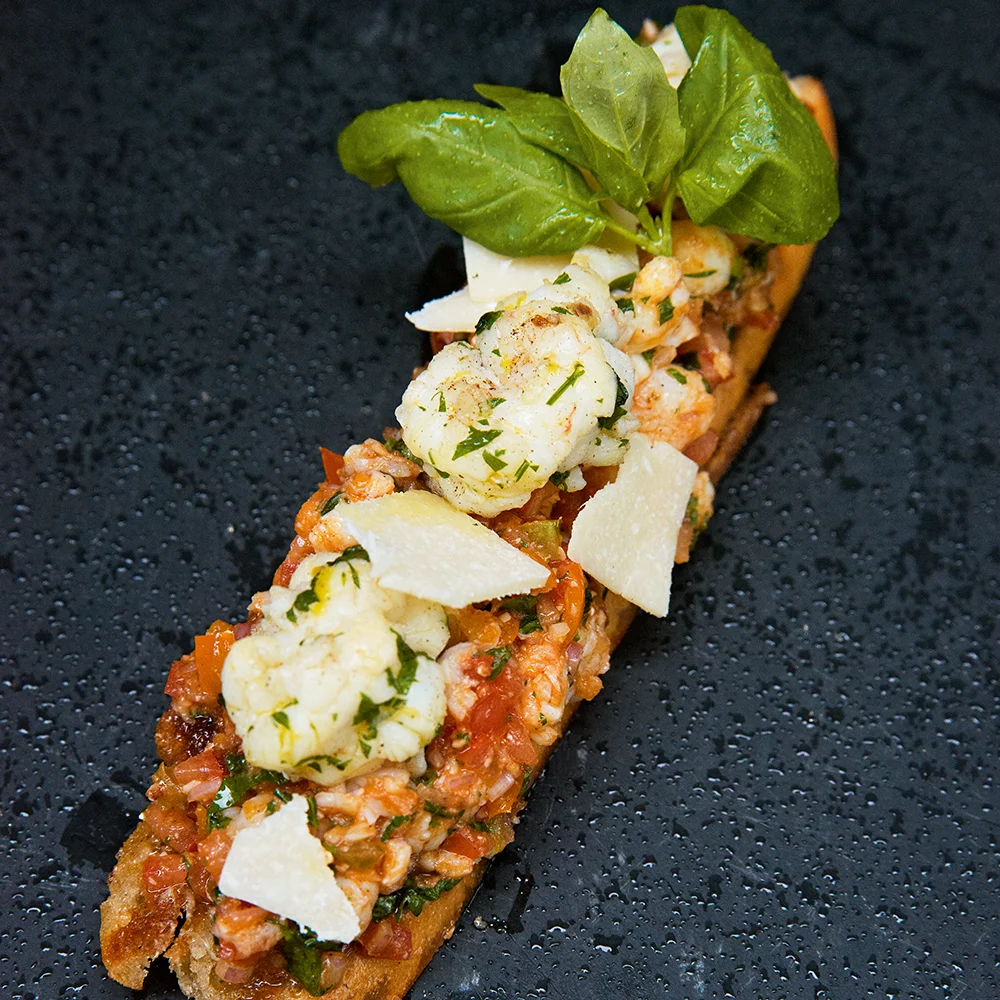 Bruschetta med havskräftor