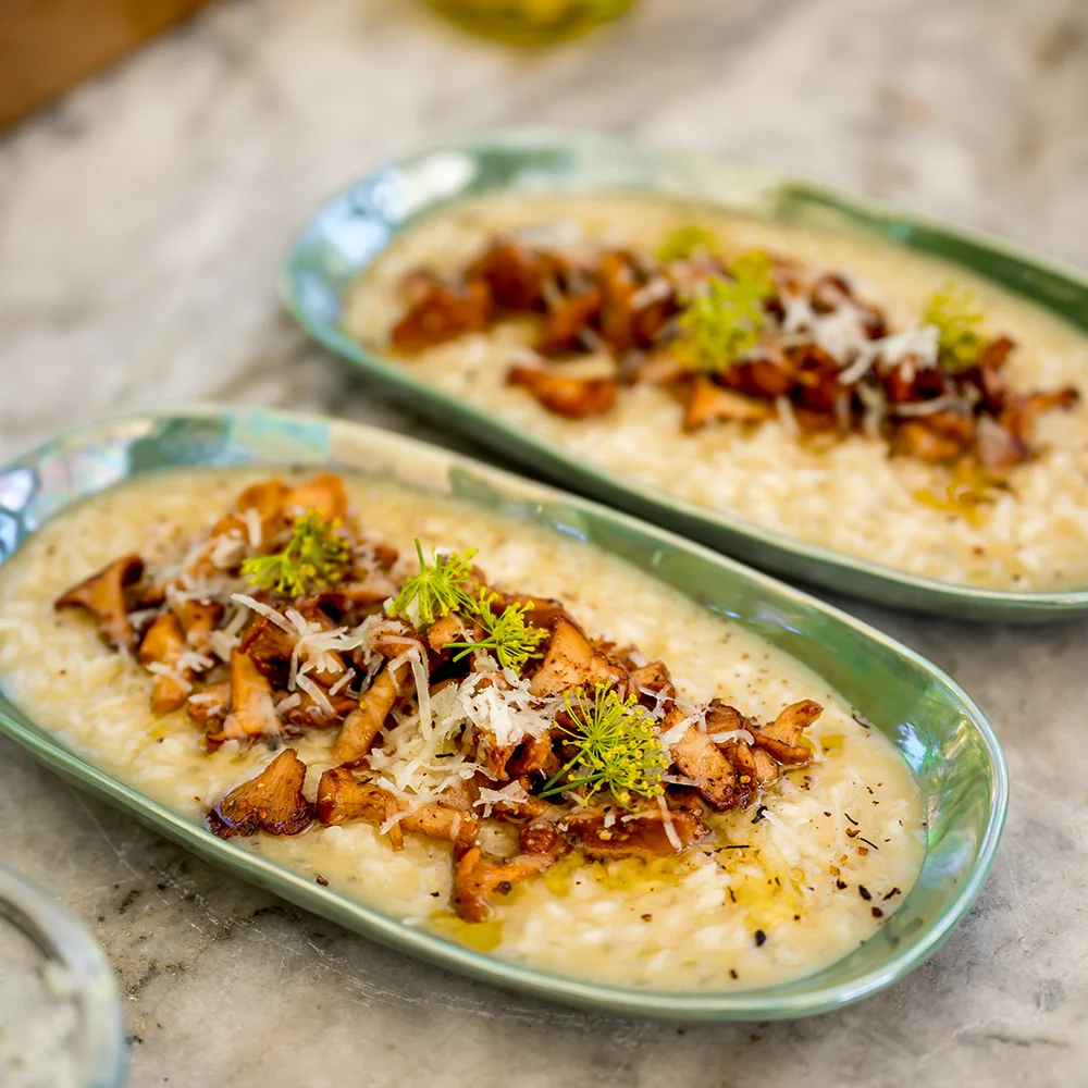 Risotto med Smörstekta Kantareller